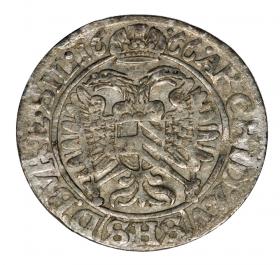Obrazek 2 dla: 3 krajcary 1666 Leopold I Habsburg Śląsk Wrocław