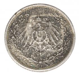 Obrazek 2 dla: 1/2 marki 1917 Wilhelm II Hohenzollern Prusy Stuttgart