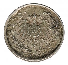Obrazek 2 dla: 1/2 marki 1918 Wilhelm II Hohenzollern Prusy Stuttgart