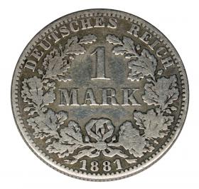 Obrazek dla: 1 marka 1881 Wilhelm I Hohenzollern Prusy Berlin