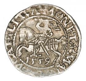 Obrazek dla: Półgrosz 1559 Zygmunt II August Litwa Wilno