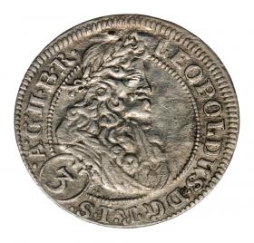 Obrazek dla: 3 krajcary 1705 Leopold I Habsburg Śląsk Wrocław