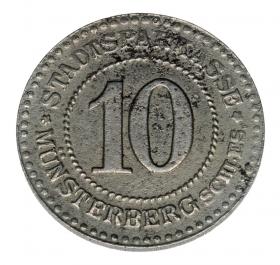 Obrazek dla: 10 fenigów 1918 Ziębice Munsterberg