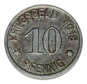 Obrazek 2 dla: 10 fenigów 1918 Oleśnica 