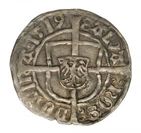 Obrazek dla: Grosz 1519 Albrecht Hohenzollern Zakon Krzyżacki Królewiec