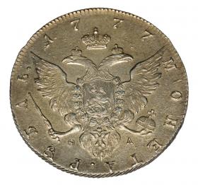 Obrazek 2 dla: Rubel 1777 Katarzyna II Wielka Rosja Petersburg