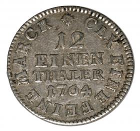 Obrazek 2 dla: 1/12 talara 1764 Fryderyk August III Niemcy Lipsk