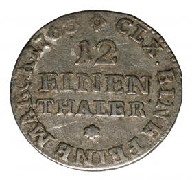 Obrazek 2 dla: 1/12 talara 1763 Fryderyk Chrystian Niemcy Drezno