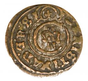 Obrazek dla: Szeląg 1648 Krystyna Waza Liwonia