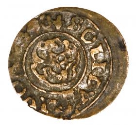 Obrazek 2 dla: Szeląg 1648 Krystyna Waza Liwonia