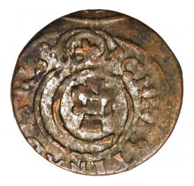 Obrazek dla: Szeląg 1649 Krystyna Waza Liwonia