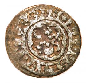 Obrazek 2 dla: Szeląg 1649 Krystyna Waza Liwonia