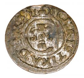 Obrazek dla: Szeląg 1653 Krystyna Waza Liwonia