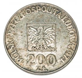 Obrazek 2 dla: 200 złotych 1974 XXX lat PRL Warszawa