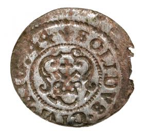 Obrazek 2 dla: Szeląg 1644 Krystyna Waza Ryga