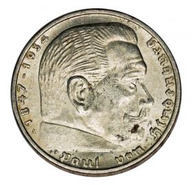 Obrazek dla: 5 marek 1936 A Paul von Hindenburg / orzeł pruski Berlin