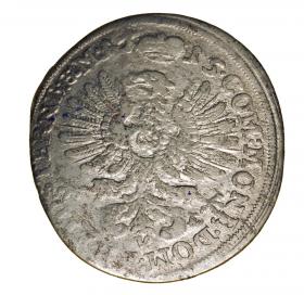 Obrazek 2 dla: 6 krajcarów 1715 Karol Fryderyk Wirtemberski Księstwo Oleśnickie Oleśnica