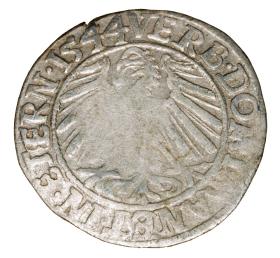 Obrazek 2 dla: Grosz 1544 Fryderyk II Legnicki Księstwo Brzesko  Legnicko  Wołowskie Legnica