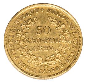 Obrazek 2 dla: 50 złotych 1829 Aleksander I Królestwo Polskie Warszawa