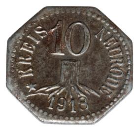 Obrazek 2 dla: 10 fenigów 1918 Nowa Ruda Neurode