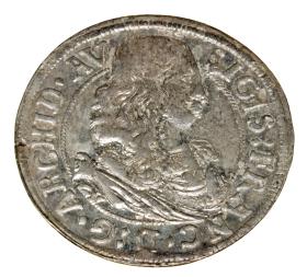 Obrazek dla: 3 krajcary 1664 Zygmunt Franciszek Austria Hall