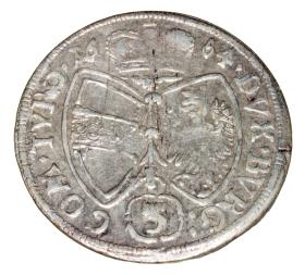 Obrazek 2 dla: 3 krajcary 1664 Zygmunt Franciszek Austria Hall