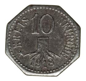 Obrazek 2 dla: 10 fenigów 1918 Nowa Ruda / Neurode