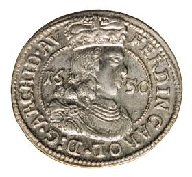 Obrazek dla: 3 krajcary 1650 Ferdynand Karol Austria Hall