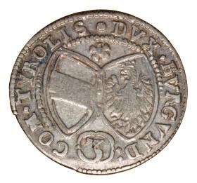 Obrazek 2 dla: 3 krajcary 1641 Ferdynand Karol Austria Tyrol Hall