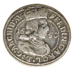 Obrazek dla: 3 krajcary 1650 Ferdynand Karol Austria Tyrol Hall