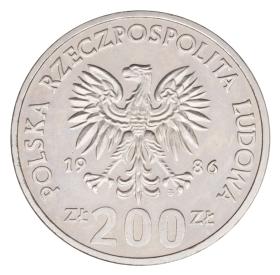 Obrazek 2 dla: 200 złotych 1986 Władysław Łokietek próba nikiel