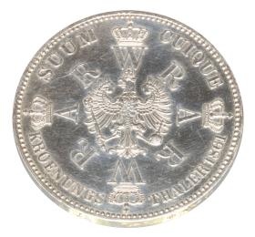 Obrazek 2 dla: Talar 1861 Wilhelm I Hohenzollern Prusy Berlin