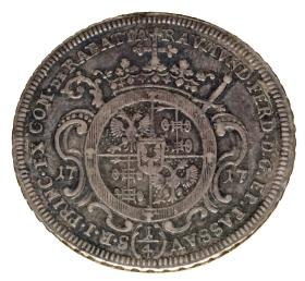 Obrazek 2 dla: 1/4 talara 1717 Ferdynand von Rabatta Biskupstwo Passau Augsburg