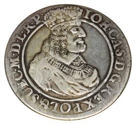 Obrazek dla: Ort 1663 Jan Kazimierz Gdańsk