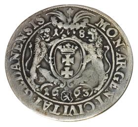 Obrazek 2 dla: Ort 1663 Jan Kazimierz Gdańsk