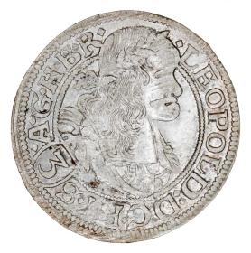 Obrazek dla: 3 krajcary 1669 Leopold I Habsburg Wrocław